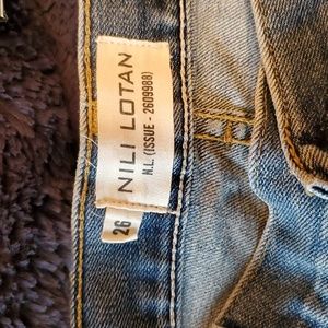 Nili lotan size 26 boyfriend light wash jean